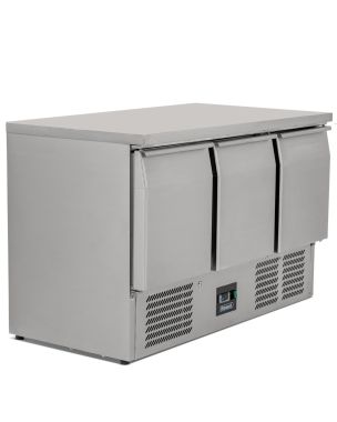 Compact Triple Door Counter Refrigerator