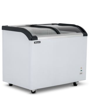 220L Curved Glass Lid Freezer