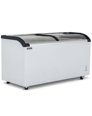 620L Curved Glass Lid Freezer