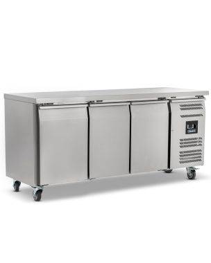 Triple Hinged Door Counter Freezer