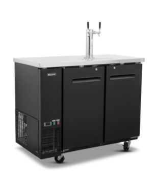 Slimline Double Keg Cooler With Riser And 2 x Taps