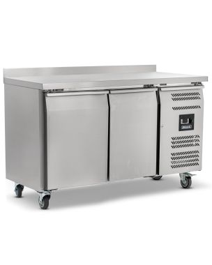 Double Hinged Door Counter Freezer With Upstand