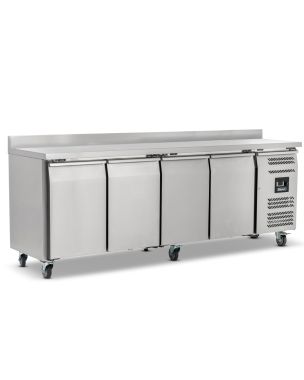 Four Hinged Door Counter Freezer With Upstand