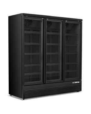 Triple Hinged Glass Door Display Freezer