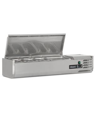 1.2m Hinged 1/3 Gastronorm Prep Top