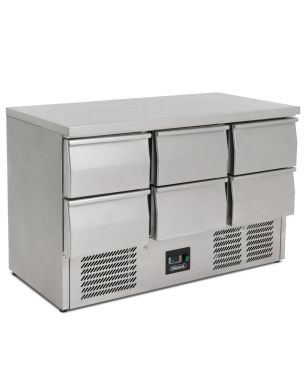 Compact Six Drawer Counter Refrigerator