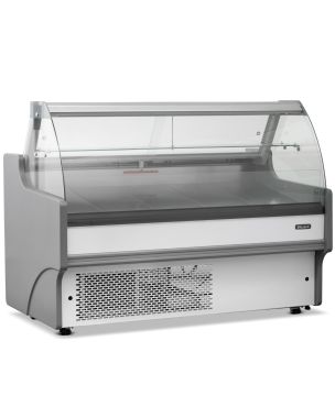 1.5m Curved Glass Serve Over Counter