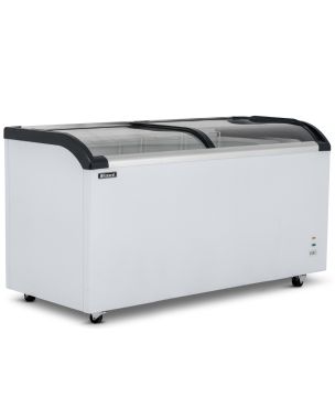 Curved Glass Lid Freezer 520L