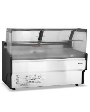 1.3m Flat Glass Serve Over Counter