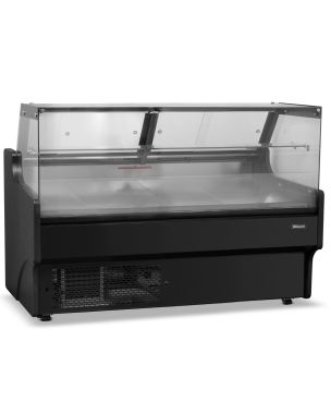 1.5m Flat Glass Serve Over Counter
