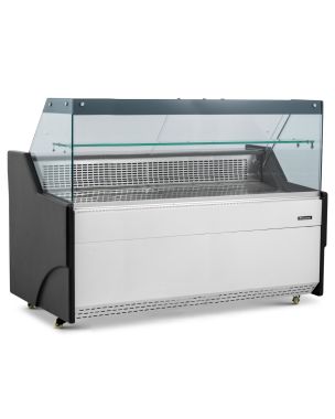 2m Flat Glass Serve Over Counter