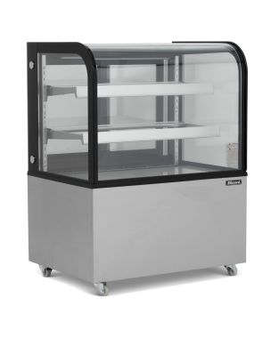 91cm Curved Glass Low Height Merchandiser