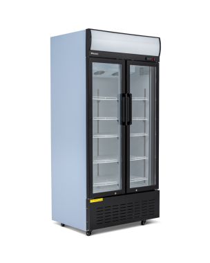 630L Double Hinged Glass Door Display Merchandiser
