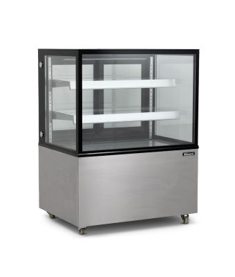 1.2m Double Tier Refrigerated Flat Glass Display Unit
