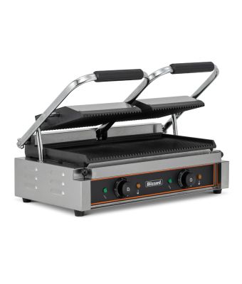 3600W Double Contact Grill Top & Bottom Ribbed