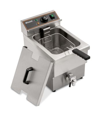 3000W Single Tank Electric Fryer with Tap 8L