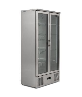 Upright Double Door SS Bar Bottle Cooler (492 BTL)