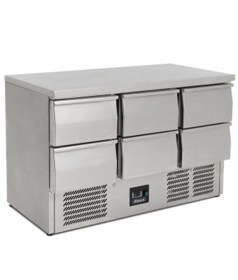 Compact Six Drawer Counter Refrigerator