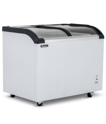 Curved Glass Lid Freezer 220L