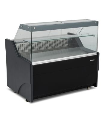 1.3m Flat Glass Serve Over Counter
