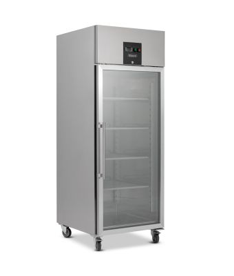 Single Glass Door Ventilated GN Refrigerator 650L