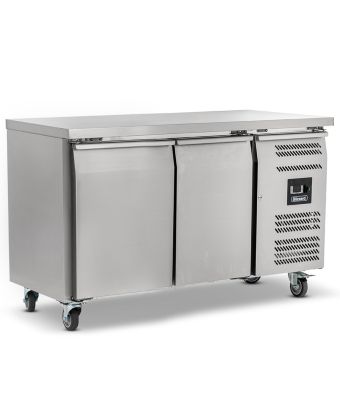 2 Door GN1/1 Freezer Counter Without Upstand 282L