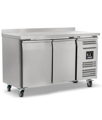 Double Hinged Door Counter Freezer With Upstand