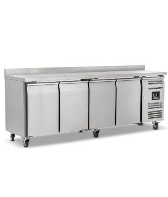  Four Hinged Door Counter Freezer With Upstand