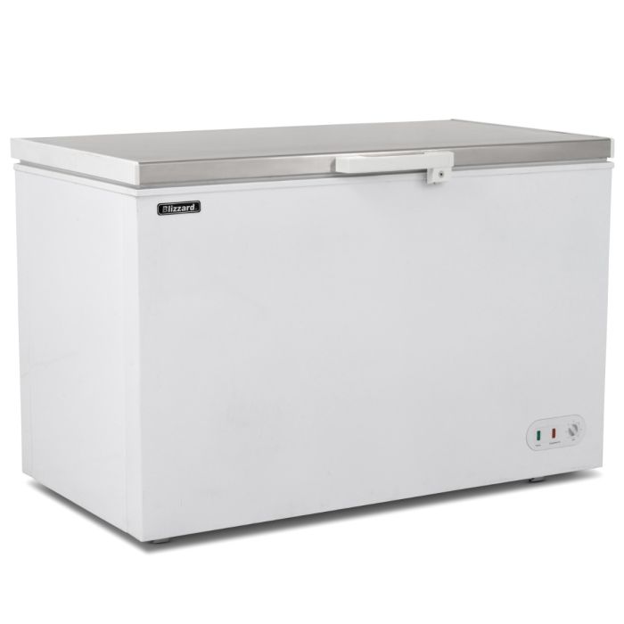 Stainless Steel Lid Chest Freezer 450L - Blizzard Catering Equipment