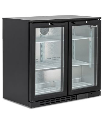Low Height Double Hinged Glass Door Bottle Cooler