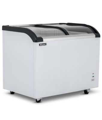 220L Curved Glass Lid Freezer