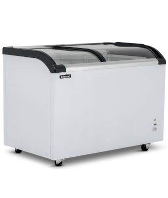 320L Curved Glass Lid Freezer