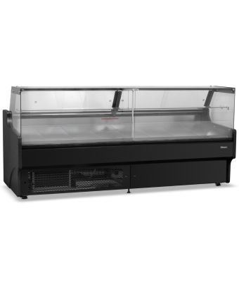 2.5m Flat Glass Serve Over Counter