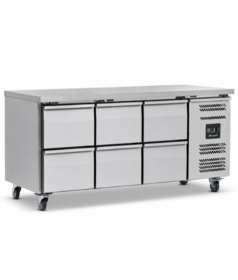 Six Drawer Counter Refrigerator