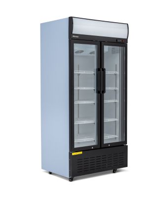 630L Double Hinged Glass Door Display Merchandiser