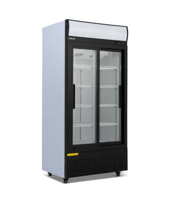 630L Double Sliding Glass Door Display Merchandiser