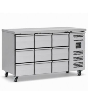 Nine Drawer Counter Refrigerator