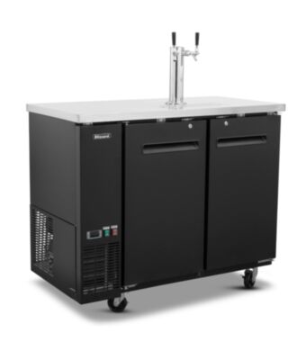 Slimline Double Keg Cooler With Riser And 2 x Taps