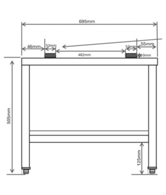 Low Height Compact Combi Stand With Undershelf