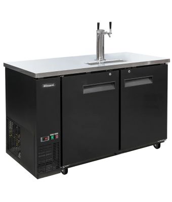 Double Keg Cooler With Riser And 2 x Taps