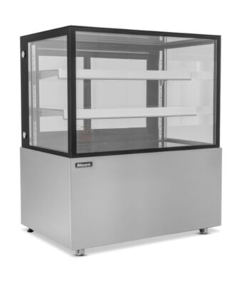 1.2m Double Tier Refrigerated Flat Glass Display Unit