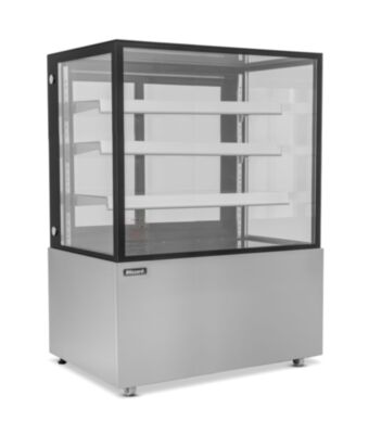 1.2m Triple Tier Heated Flat Glass Display Unit